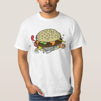 T-shirt Chemise d'hamburger de budget
