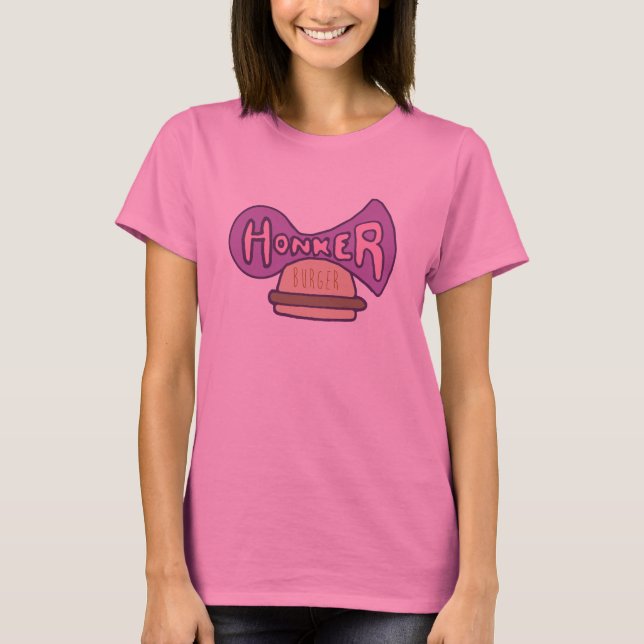 T-shirt Chemise d'hamburger de Honker (Devant)