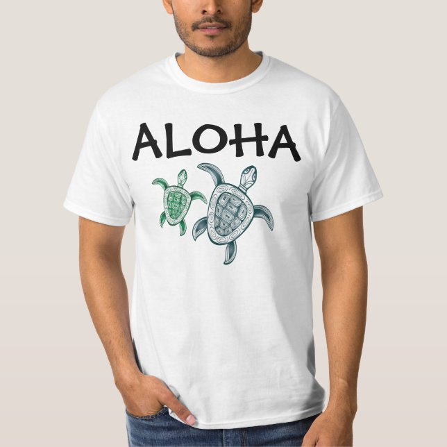 T-shirt Chemise d'Hawaï - Aloha (Devant)