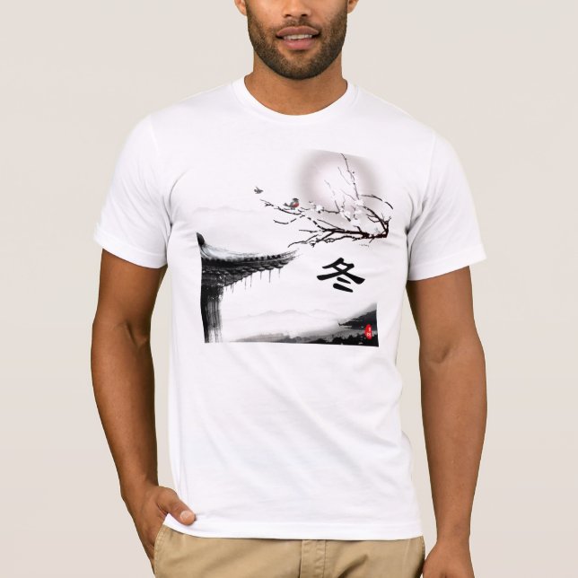 T-shirt Chemise d'hiver (Devant)