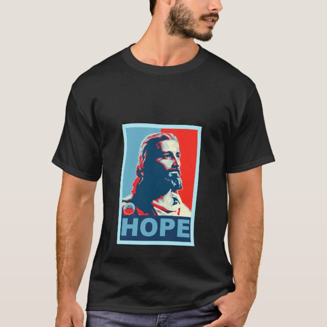 T-shirt Chemise d'hommes d'espoir de Jésus (Devant)