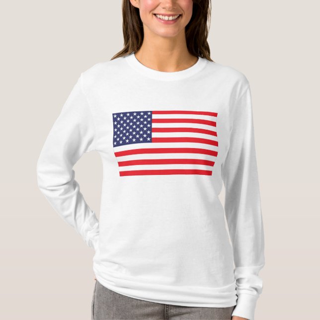 T-shirt Chemise d'honneur de restauration du drapeau améri (Devant)