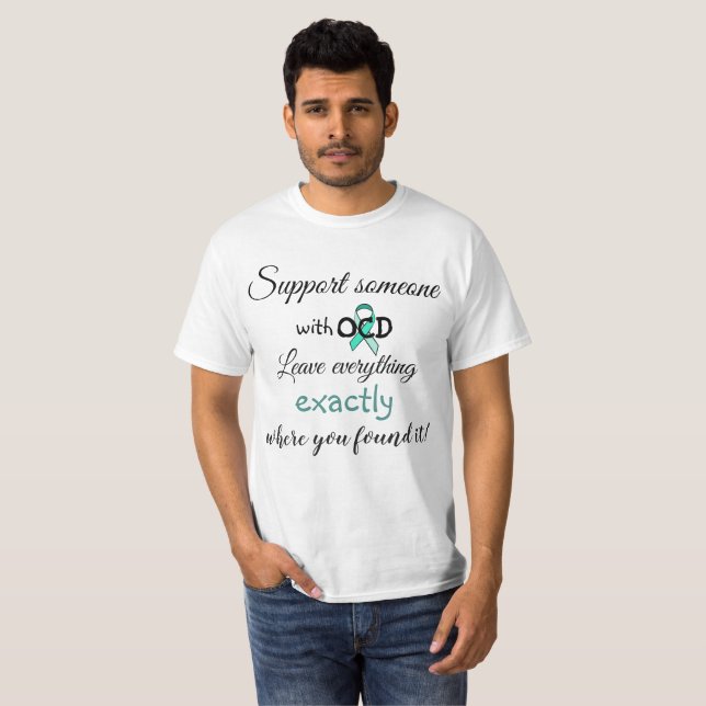 T-shirt Chemise d'Humour OCD drôle (Devant entier)