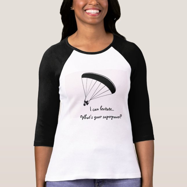 T-shirt Chemise d'humour Paraglider, Quelle est votre supe (Devant)