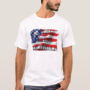 T-shirt Chemise Dieu Bénisse l'Amérique Patriotique