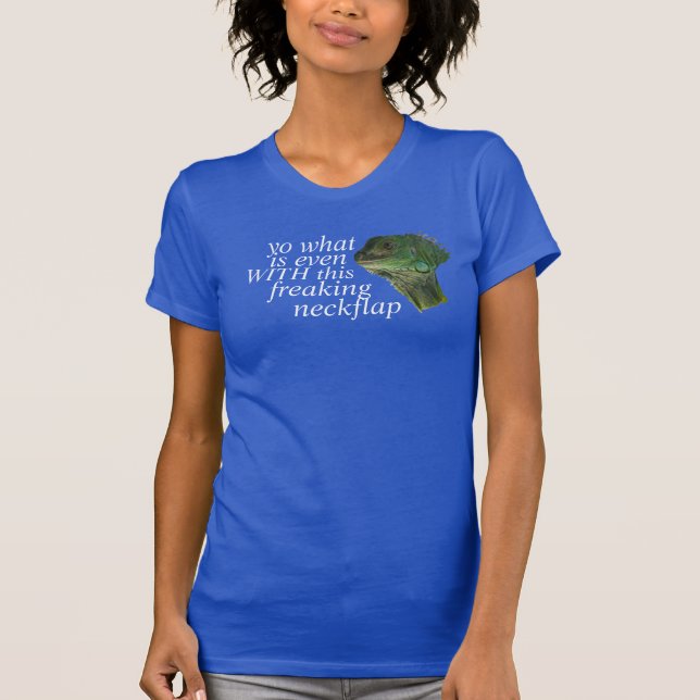 T-shirt chemise d'iguane (Devant)