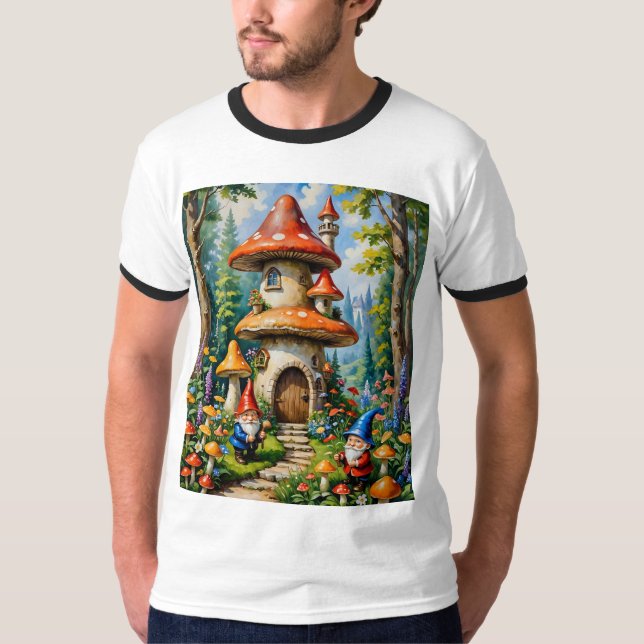 T-shirt Chemise d'Imaginaire de chambre de champignons gén (Devant)
