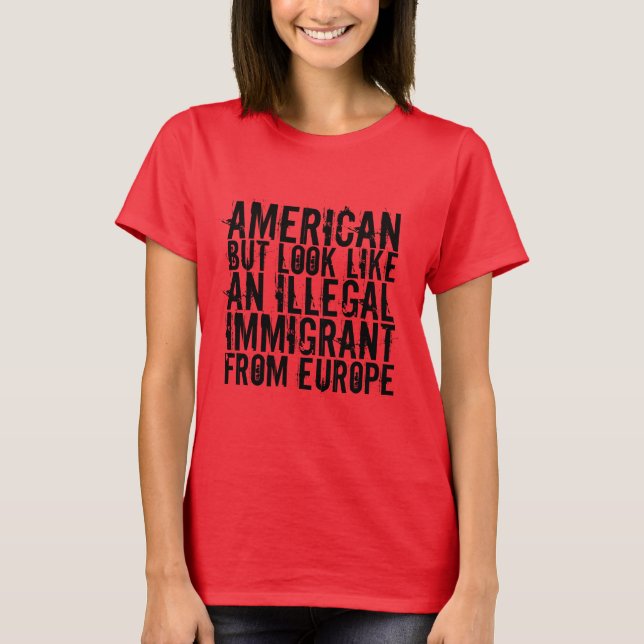 T-SHIRT CHEMISE D'IMMIGRATION (Devant)