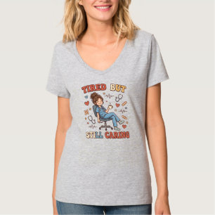 T-shirt Chemise d'infirmière fatiguée Tee-shirt rétro po