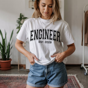 T-shirt Chemise d'ingénieur, Cadeau personnalisé pour les 
