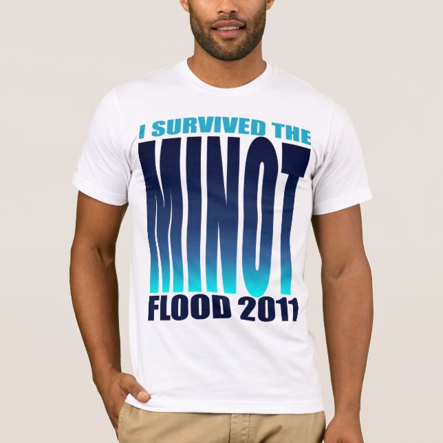 T-SHIRT CHEMISE D'INONDATION DE MINOT (Devant)