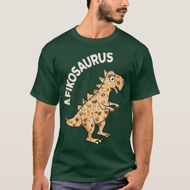 T-shirt Chemise Dinosaur Afiko - Pâque hébraïque Juif (Devant)
