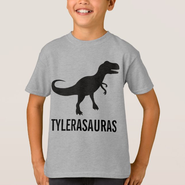 T-shirt Chemise Dinosaure Personnalisée Anniversaire (Devant)