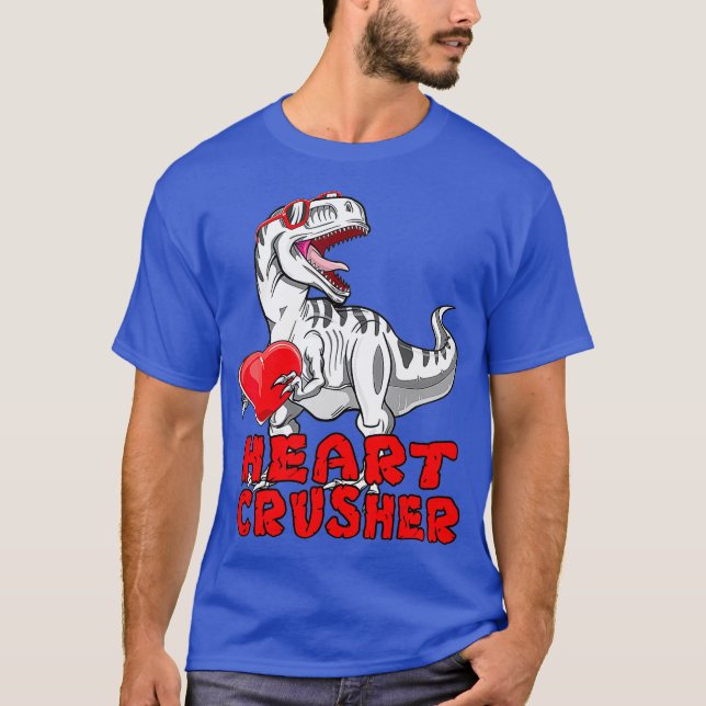 T-shirt Chemise Dinosaure Valentines Jour Coeur Croiseur T (Devant)