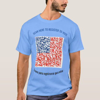 T-shirt Chemise d'inscription des électeurs - Code QR avan