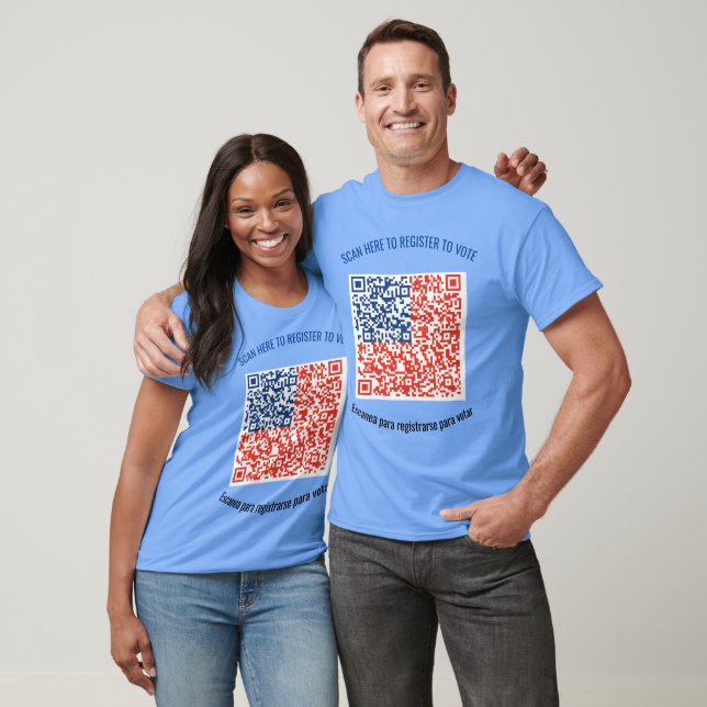 T-shirt Chemise d'inscription des électeurs - Code QR just (Unisexe)