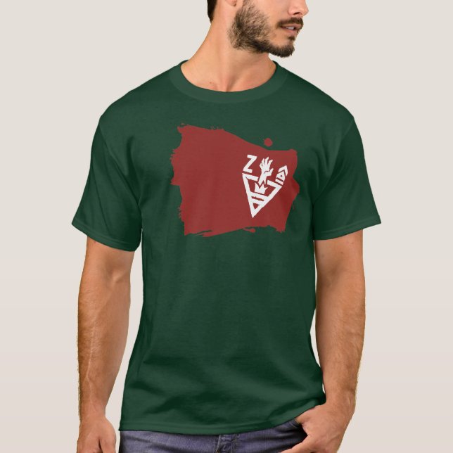 T-shirt Chemise d'insignes d'armée de zombi (Devant)