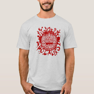 T-shirt Chemise d'insignes de Mortem Apocalypsi (rouge)