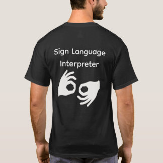 T-shirt Chemise d'interprète en langue des signes