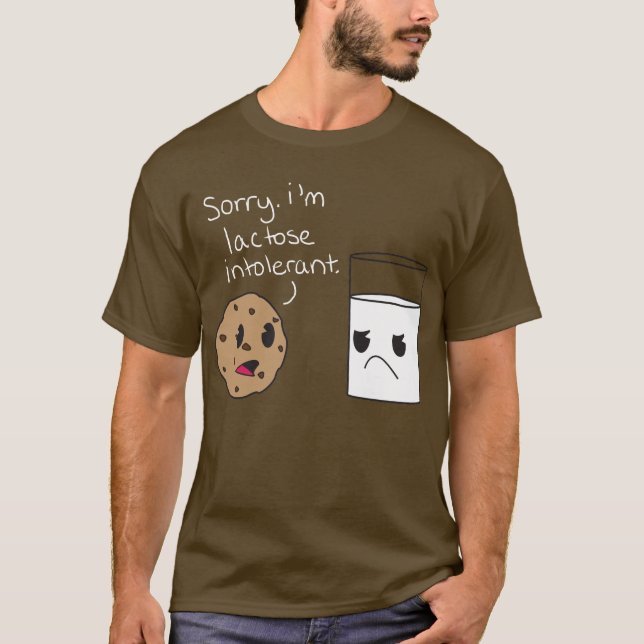 T-shirt Chemise d'intolérance au lactose (Devant)