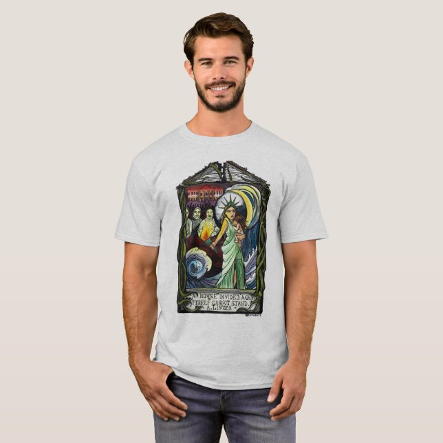 T-shirt Chemise divisée par Chambre (Devant entier)