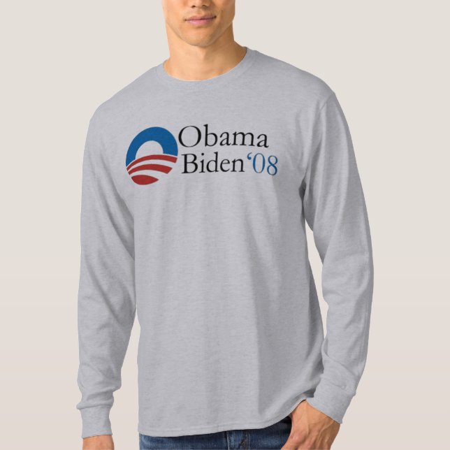 T-shirt Chemise d'Obama Biden '08 (Devant)