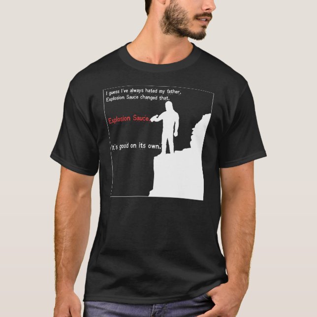 T-shirt Chemise d'obscurité de sauce à explosion (Devant)