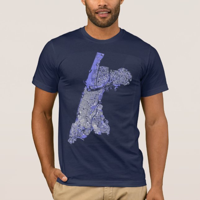 T-shirt Chemise d'obscurité de Tel Aviv (Devant)