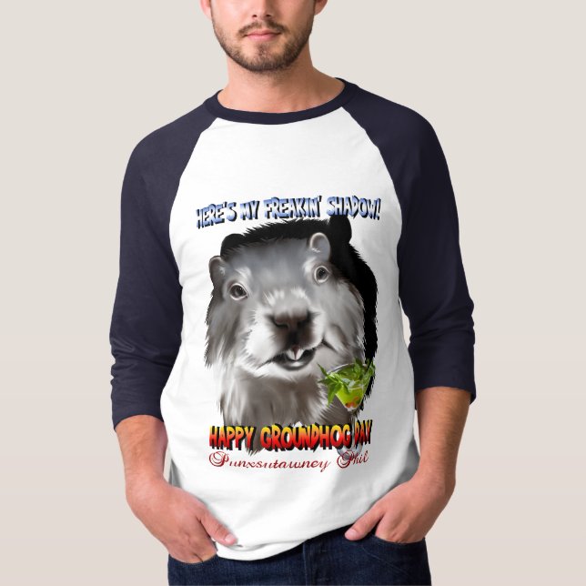 T-shirt Chemise d'ombre de Punxsutawney Phil (Devant)