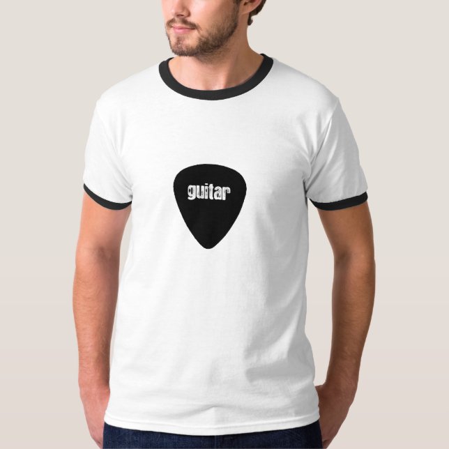 T-shirt Chemise d'onglet de guitare (Devant)