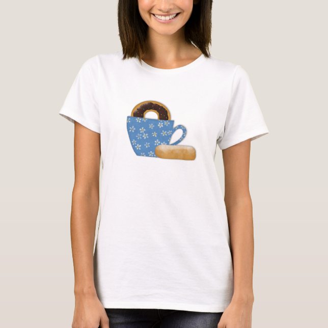 T-shirt Chemise Donuts et Café (Devant)