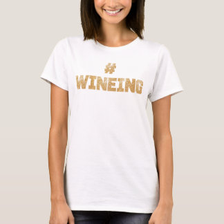 T-shirt #Chemise d'or de la Parties scintillant de vin