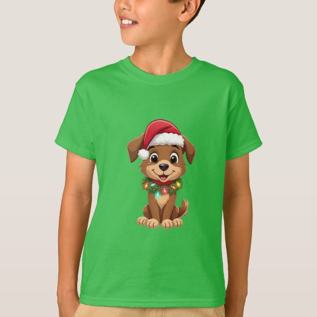 T-shirt Chemise dorée de Noël, Bonne année (Devant)