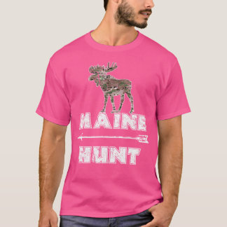 T-shirt Chemise d'orignal du bois Maine Randonnée naturel 