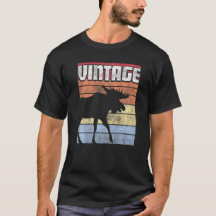 T-shirt Chemise d'orignal Style rétro Camper de montagne V