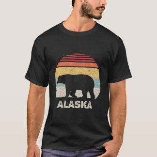 T-shirt Chemise d'ours de l'Alaska Retro Funny Vintage Sou