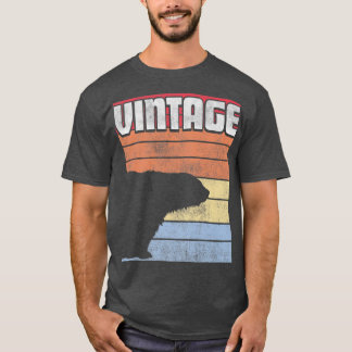 T-shirt Chemise d'ours polaire Style rétro Hommes Vintages