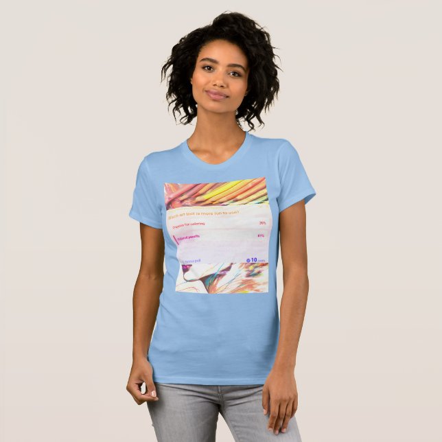 T-shirt chemise d'outil d'art (Devant entier)