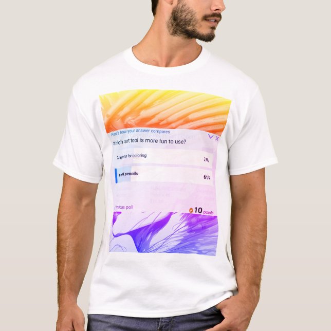 T-shirt chemise d'outil d'art (Devant)