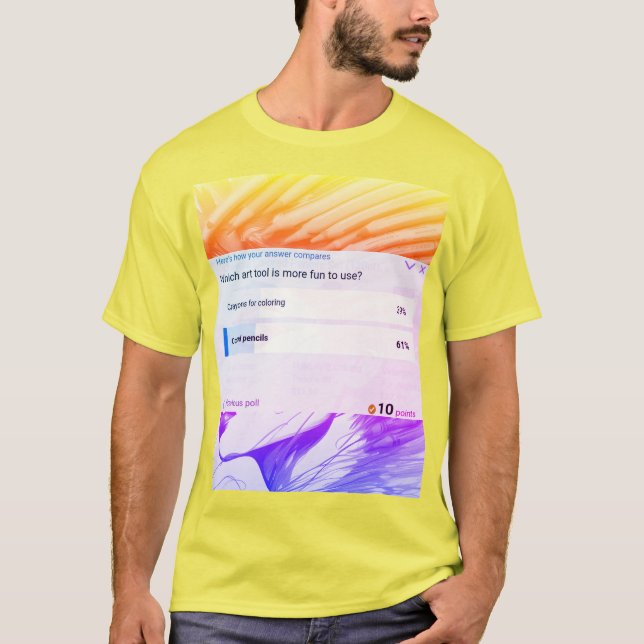 T-shirt chemise d'outil d'art (Devant)