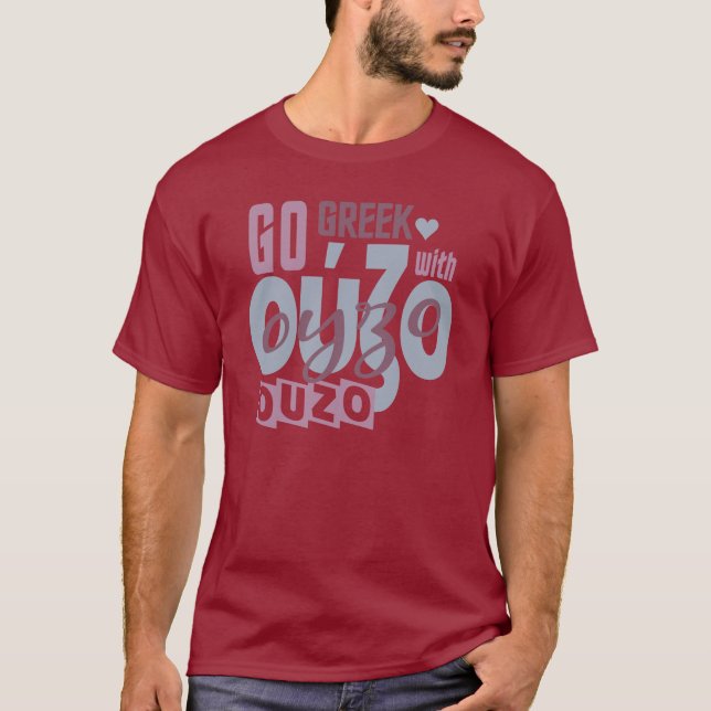 T-shirt Chemise d'OUZO - choisissez le style et la couleur (Devant)