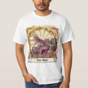 T-shirt Chemise dragon Château Sépia