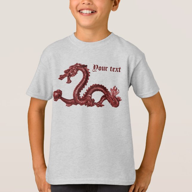 T-shirt Chemise Dragon - Customisée (Devant)