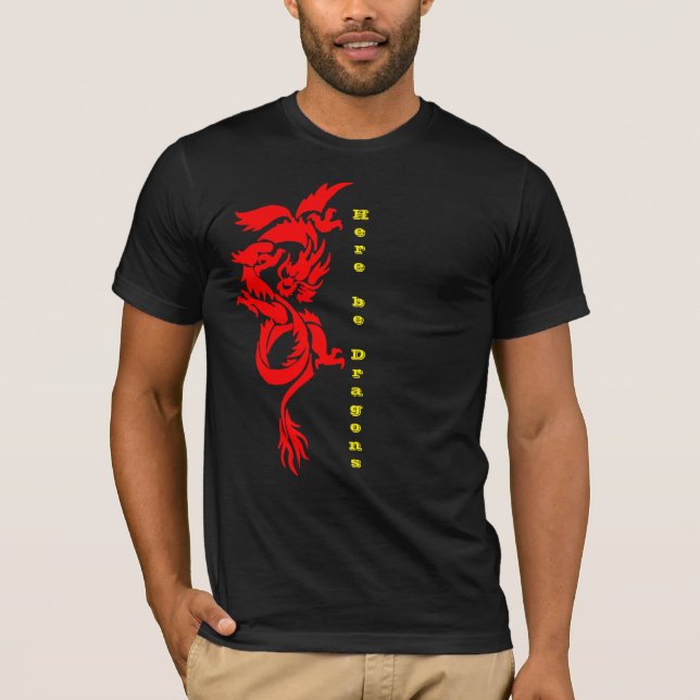 T-shirt Chemise Dragon Imaginaire, Citation Dragon Mystiqu (Devant)