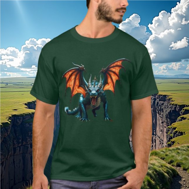 T-shirt Chemise Dragon Iridescente Fierce (Créateur téléchargé)