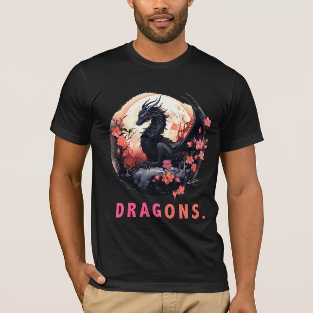 T-shirt Chemise Dragons Lovers (Devant)