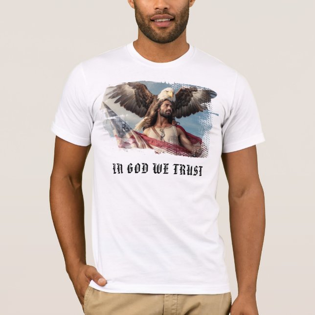 T-shirt *~* Chemise Drapeau Américain Patriotique AP27 Eag (Devant)