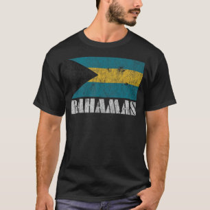 T-shirt Chemise Drapeau Bahamas Vintage Pays Souvenir Gi