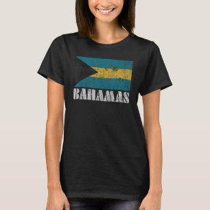 T-shirt Chemise Drapeau Bahamas Vintage Pays Souvenir Gi