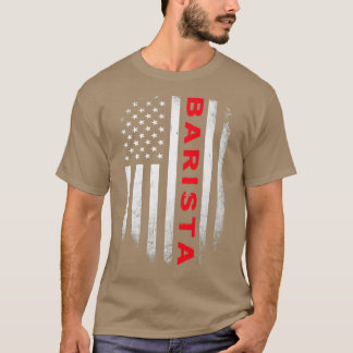 T-shirt Chemise Drapeau Barista US